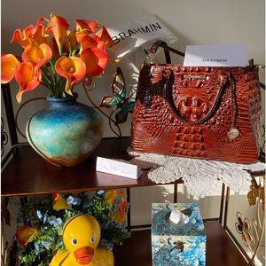 SOLD!! Brahmin NWT Pecan Small Irene